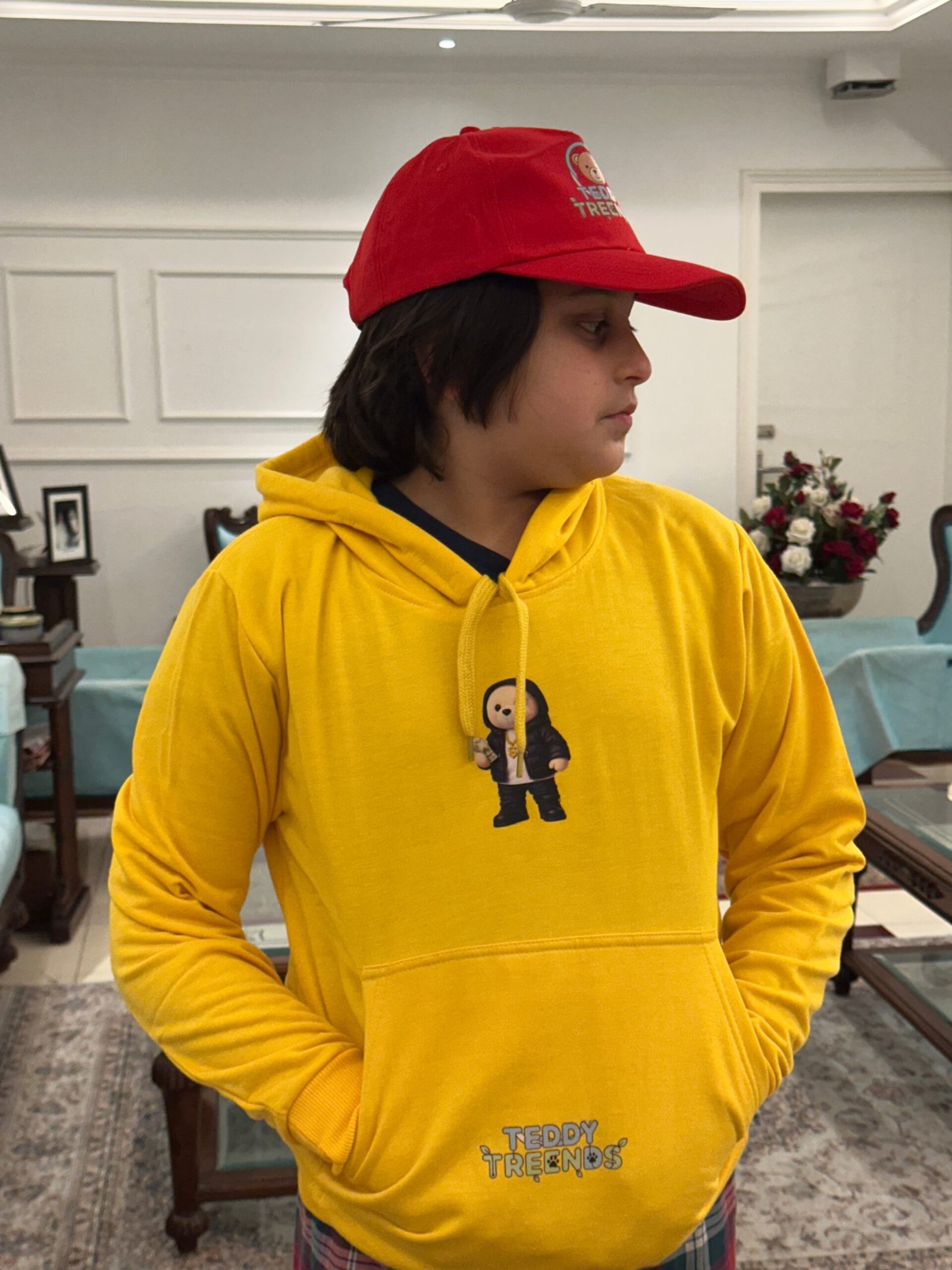 teddy-trendz-futurist-brown-oversize-geometric-eye-tee