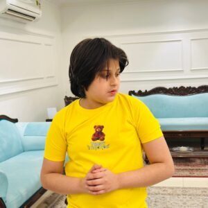 Teddy Trendz Teddy Bear Graphic T-Shirt – Sunshine Yellow